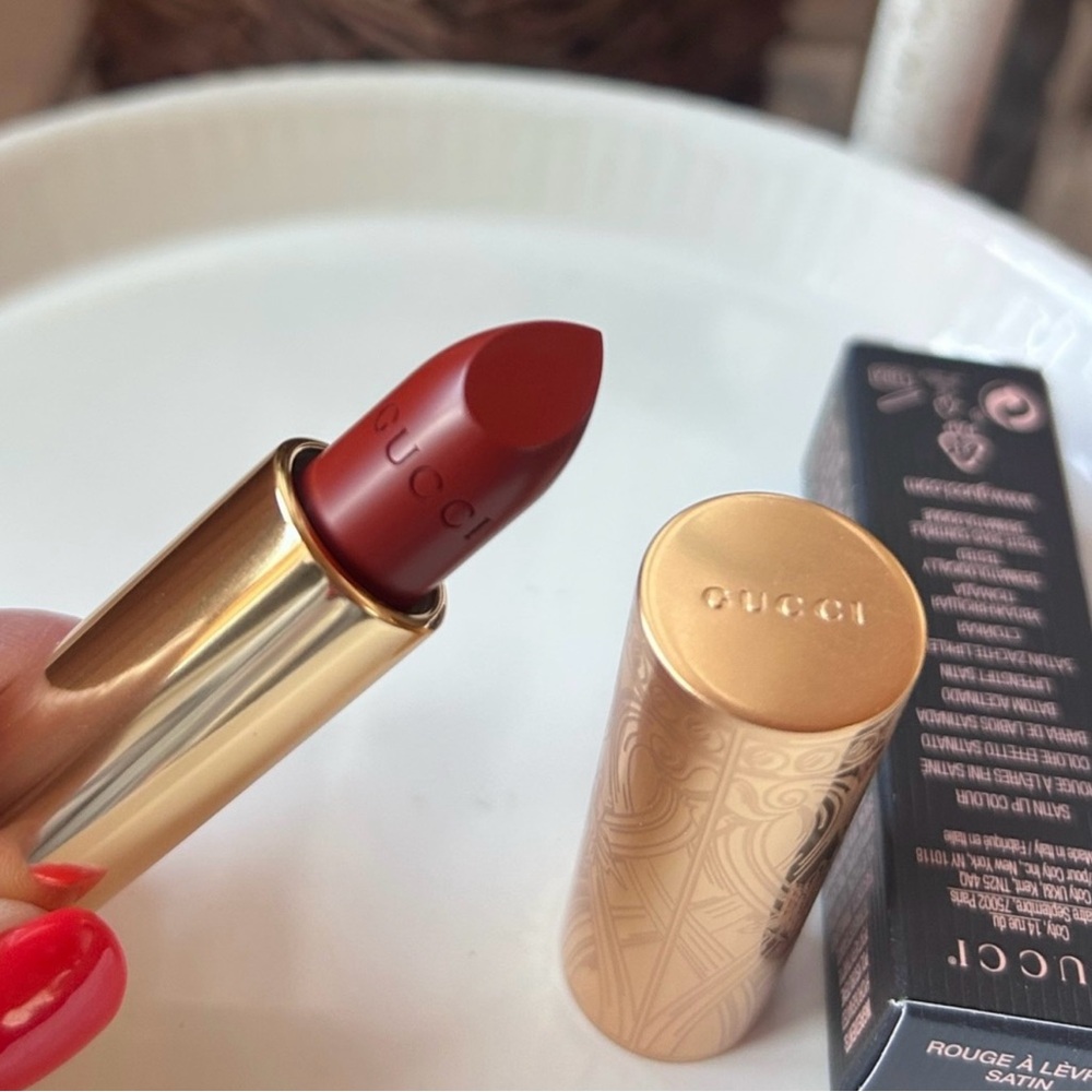 Gucci Rouge à Lèvres Satin Lipstick 505 Janet Rust NIB Rare